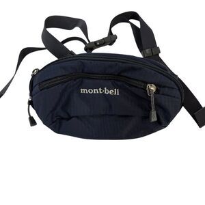 Mont-bell Pocketable Light Waist Pouch Navy Blue Nylon Fanny Pack Travel Bag